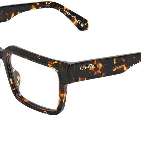 Off White Unisex Adult Style 8m Tortoise Shell Sunglasses (Dark Havana Brown) - Image 3
