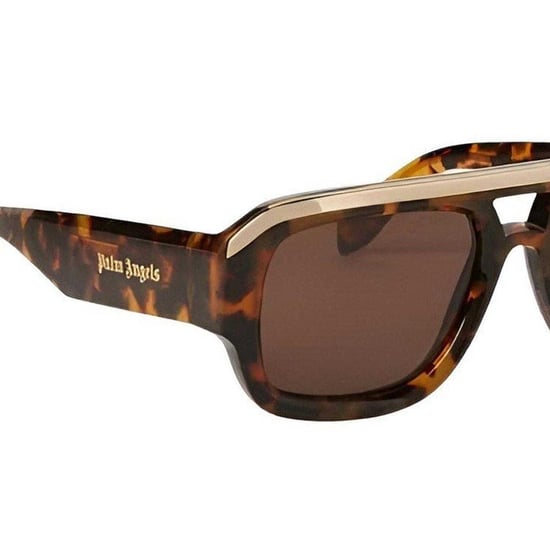 Palm Angels Mens Stockton Rectangular Sunglasses (Havana Brown) - Image 4