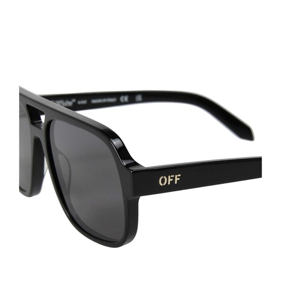 Off White Unisex Adult Forks Sunglasses (Black/Dark Grey) - Image 3