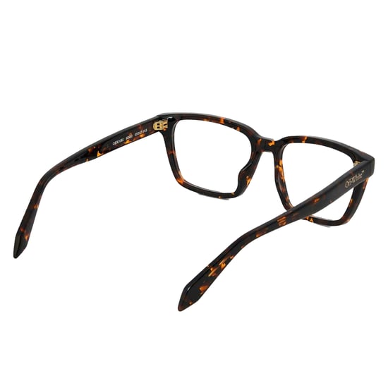 Off White Unisex zonnebril voor volwassenen, model 8I, vierkant (Donker Havana Bruin) - Image 2