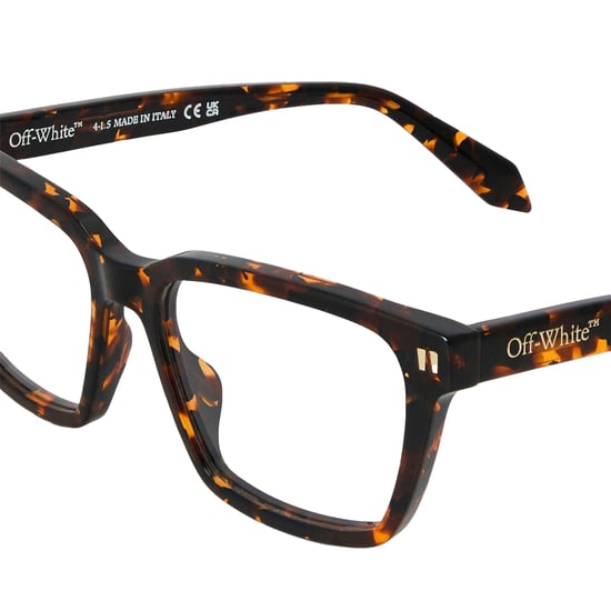 Off White Unisex zonnebril voor volwassenen, model 8I, vierkant (Donker Havana Bruin) - Image 3