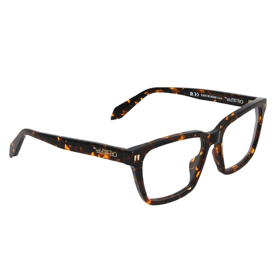 Off White Unisex zonnebril voor volwassenen, model 8I, vierkant (Donker Havana Bruin) - Image 4