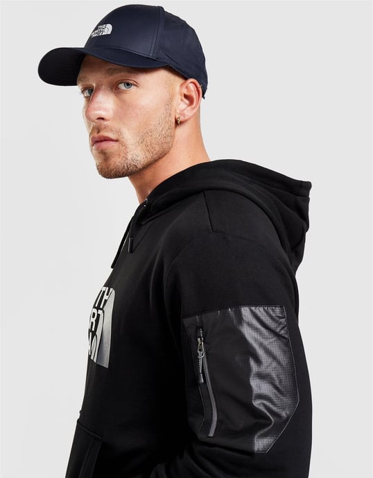 TNF Mens Woven Pocket Hoodie in Black - Image 2