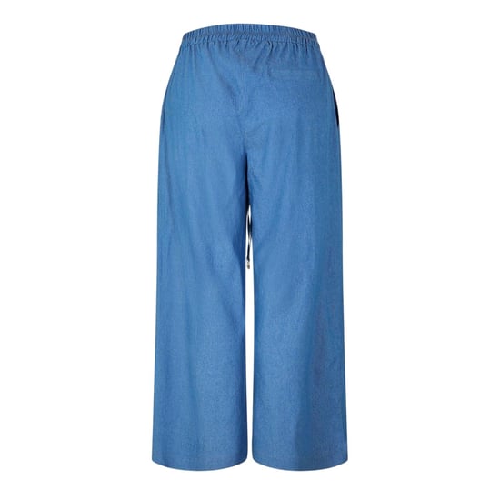 Biba Effen broeken met wijde pijpen voor dames (Chambray) - Image 2