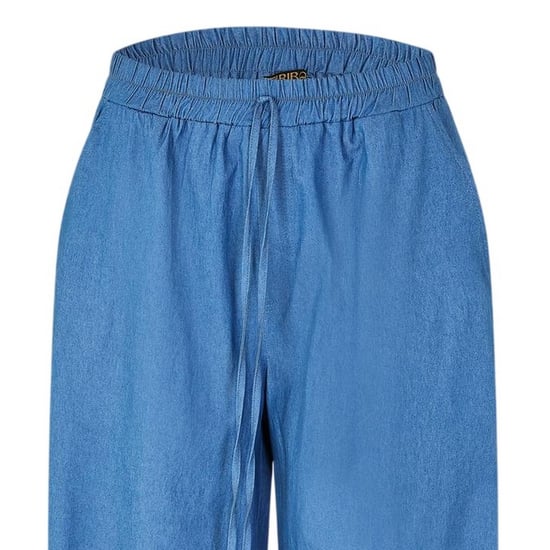 Biba Effen broeken met wijde pijpen voor dames (Chambray) - Image 3