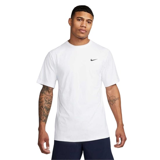 Nike Hyverse Swoosh T-shirt met korte mouwen voor heren (Wit) - Image 2