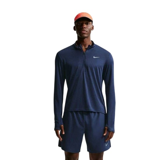 Nike Heren Core hardloopshirt met halve rits en lange mouwen (Middernacht marine) - Image 2
