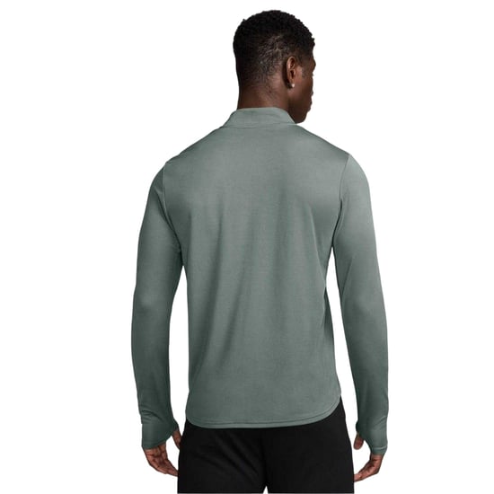 Nike Heren Core hardloopshirt met halve rits en lange mouwen (Groene klei) - Image 2