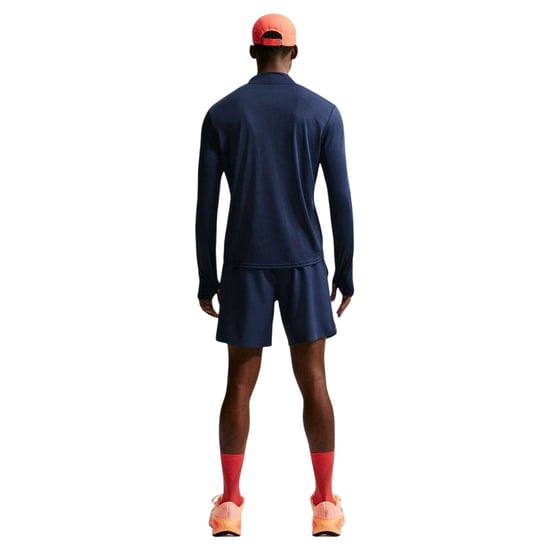 Nike Heren Core hardloopshirt met halve rits en lange mouwen (Middernacht marine) - Image 5