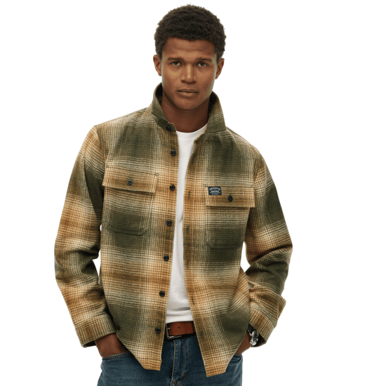 Superdry Mens Wool Miller Shirt Jacket - Image 1