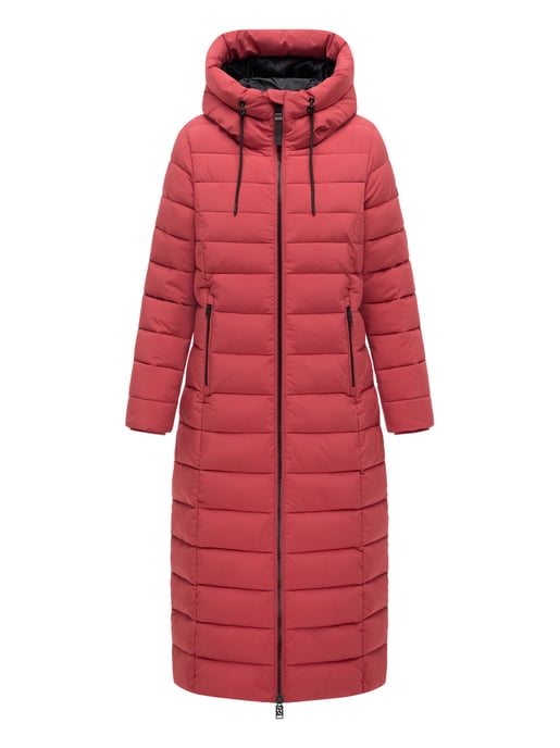 Navahoo Vanillawolke lång quiltad kappa dam – figursydd & vattenavvisande - Image 1