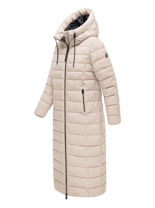 Navahoo Vanillawolke lång quiltad kappa dam – figursydd & vattenavvisande - Image 2