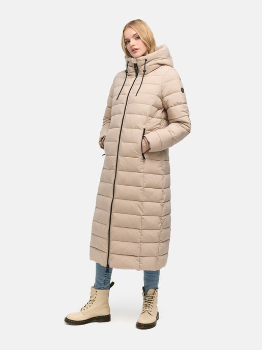 Navahoo Vanillawolke lång quiltad kappa dam – figursydd & vattenavvisande - Image 6
