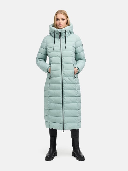 Navahoo Vanillawolke lång quiltad kappa dam – figursydd & vattenavvisande - Image 5