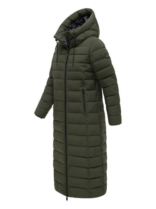 Navahoo Vanillawolke lång quiltad kappa dam – figursydd & vattenavvisande - Image 2