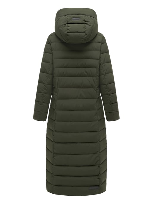 Navahoo Vanillawolke lång quiltad kappa dam – figursydd & vattenavvisande - Image 3
