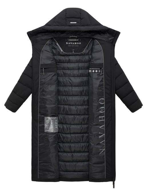 Navahoo Vanillawolke lång quiltad kappa dam – figursydd & vattenavvisande - Image 4