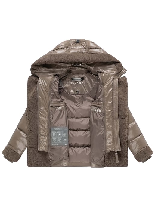 Navahoo Kuschelhäschen women’s teddy quilted jacket – detachable hood & belt - Image 4