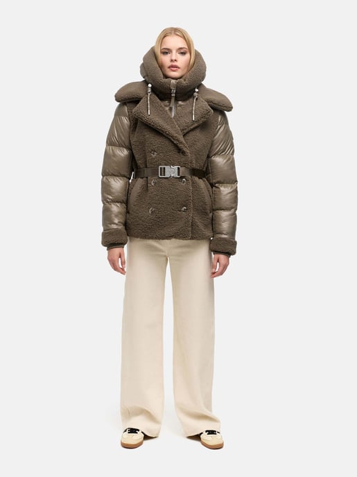 Navahoo Kuschelhäschen women’s teddy quilted jacket – detachable hood & belt - Image 5
