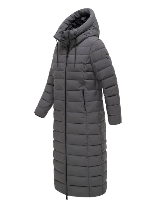 Navahoo Vanillawolke lång quiltad kappa dam – figursydd & vattenavvisande - Image 2