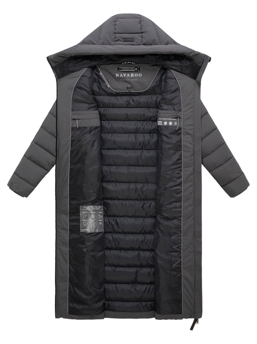 Navahoo Vanillawolke lång quiltad kappa dam – figursydd & vattenavvisande - Image 4
