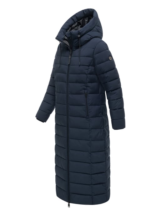Navahoo Vanillawolke lång quiltad kappa dam – figursydd & vattenavvisande - Image 2