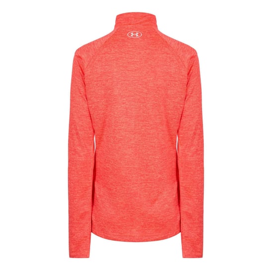 Under Armour Dames-top met halve rits en textuur (Claret) - Image 2