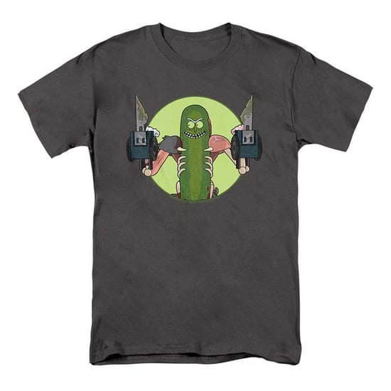Rick And Morty Unisex T-shirt voor volwassenen met de tekst ‘I Love Myself’ en Pickle Rick (Houtskool) - Image 1
