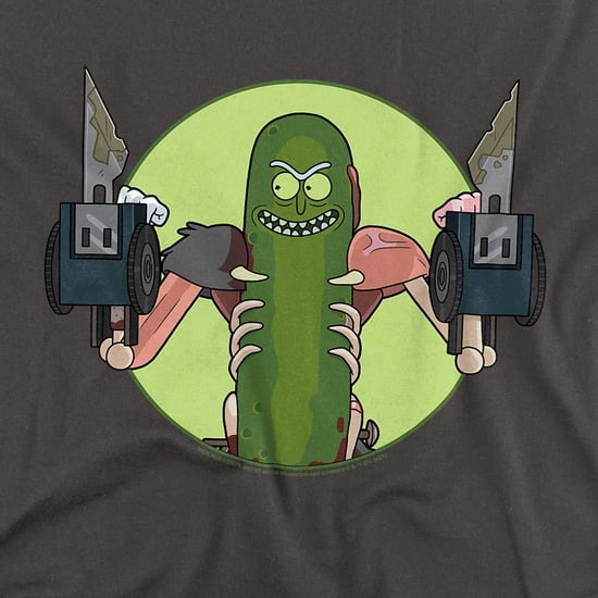 Rick And Morty Unisex T-shirt voor volwassenen met de tekst ‘I Love Myself’ en Pickle Rick (Houtskool) - Image 3