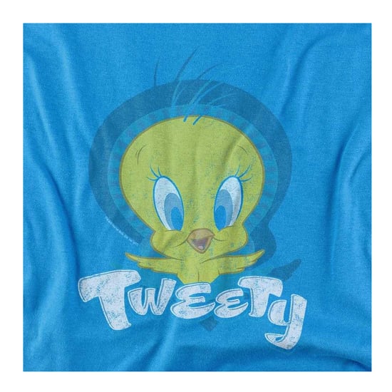 Looney Tunes Unisex T-shirt voor volwassenen met Tweety-motief (Turquoise) - Image 3