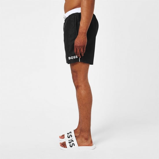 Boss Heren Zwemshort Zeesterren (Zwart, Wit) - Image 5