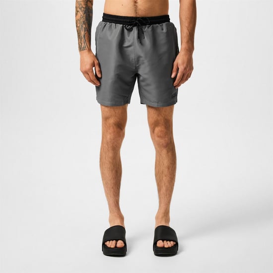 Boss Heren Zwemshort Zeesterren (Grijs/Zwart) - Image 3