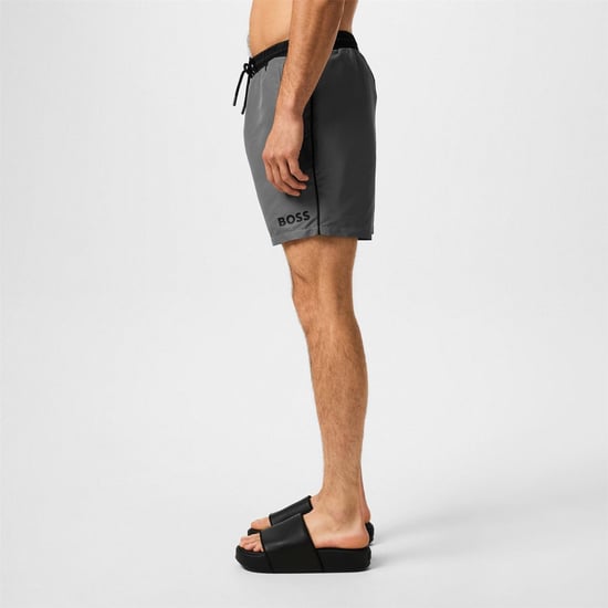Boss Heren Zwemshort Zeesterren (Grijs/Zwart) - Image 5