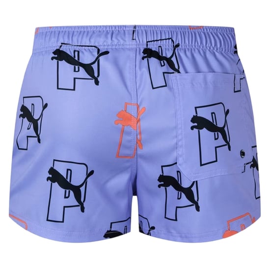 Puma Mens Genie Logo Swim Shorts (Blue) - Image 2