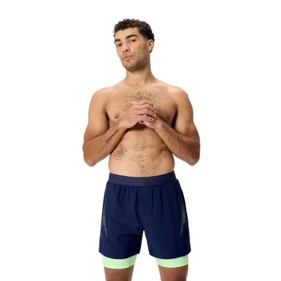 Speedo Mens Volley Swim Shorts (Navy/Green) - Image 2
