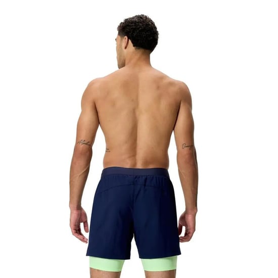 Speedo Mens Volley Swim Shorts (Navy/Green) - Image 3