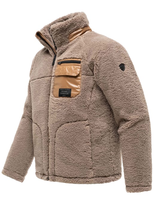 Stone Harbour Sorees teddyjacka herr – sherpablouson med quiltat foder - Image 2