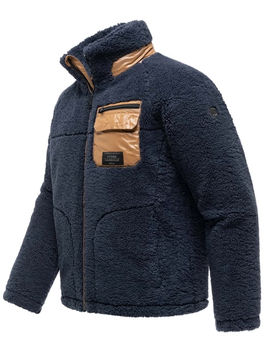 Stone Harbour Sorees teddyjacka herr – sherpablouson med quiltat foder - Image 2