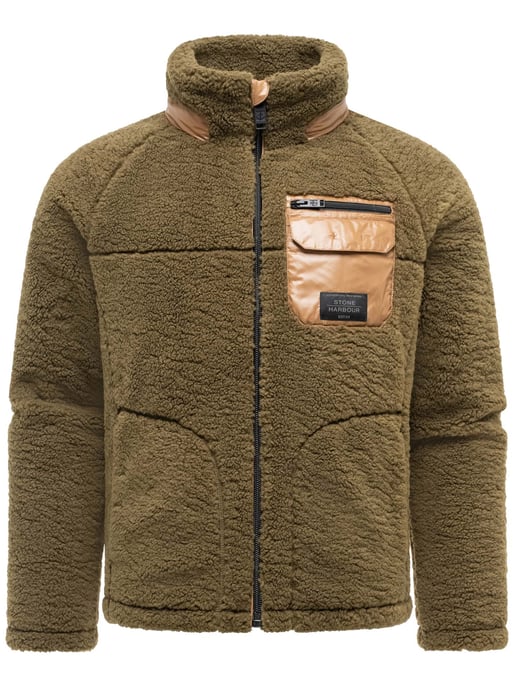 Stone Harbour Sorees teddyjacka herr – sherpablouson med quiltat foder - Image 1