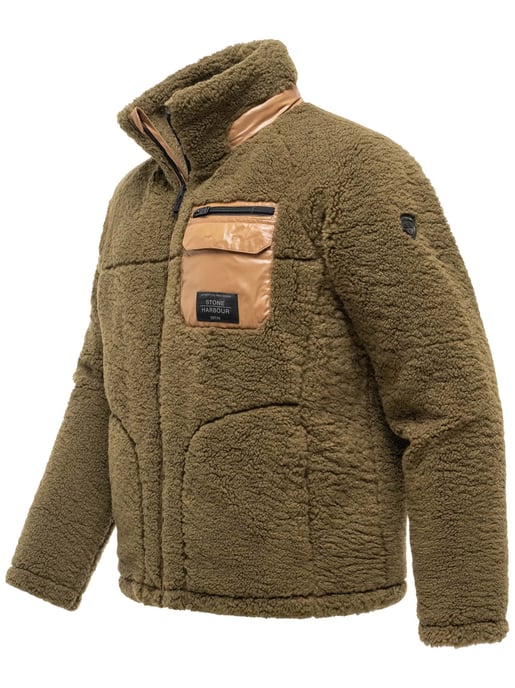 Stone Harbour Sorees teddyjacka herr – sherpablouson med quiltat foder - Image 2