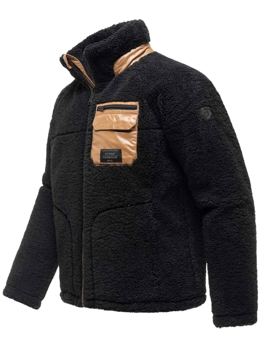Stone Harbour Sorees teddyjacka herr – sherpablouson med quiltat foder - Image 2