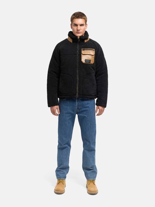 Stone Harbour Sorees teddyjacka herr – sherpablouson med quiltat foder - Image 6