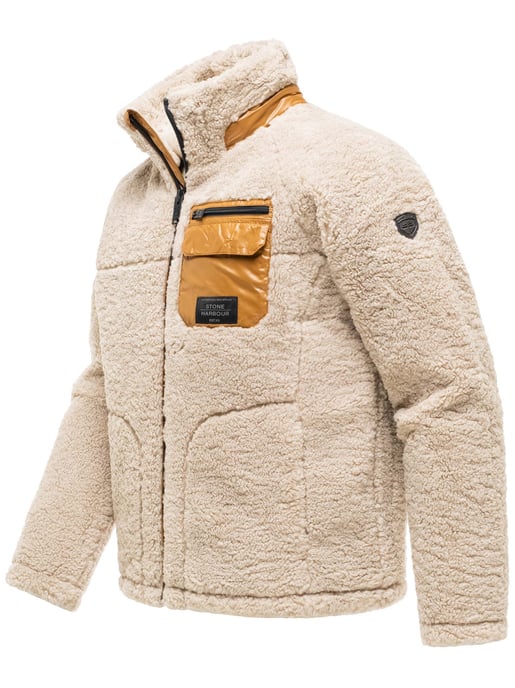 Stone Harbour Sorees teddyjacka herr – sherpablouson med quiltat foder - Image 2