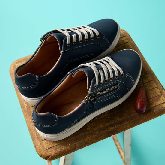 Nalle Lace Navy Nubuck Sneakers - Image 4