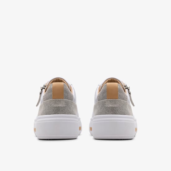 Hollyhock Zip Silver Combi Lea Sneakers - Image 6