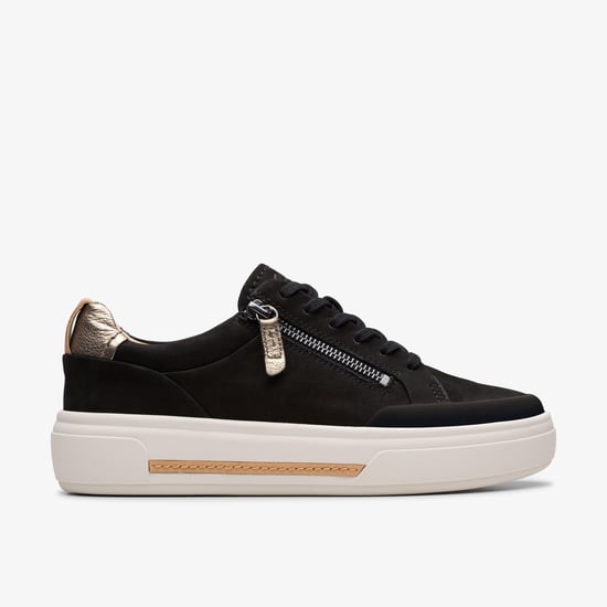 Hollyhock Zip Black Nubuck Sneakers - Image 1