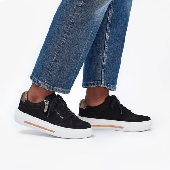 Hollyhock Zip Black Nubuck Sneakers - Image 2