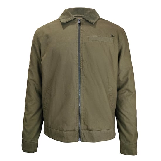 Jack Wills Heren-varsityjasje met kraag, effen (Olijf) - Image 2