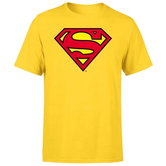 Superman Unisex Klassiek logo voor volwassenen T-Shirt (Geel) - Image 1