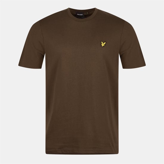 Lyle & Scott Heren T-shirt katoen met logo (Olijf) - Image 1